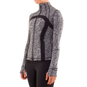 Lululemon | Define Jacket *Brushed Rose Herringbone Black Grey Size 6